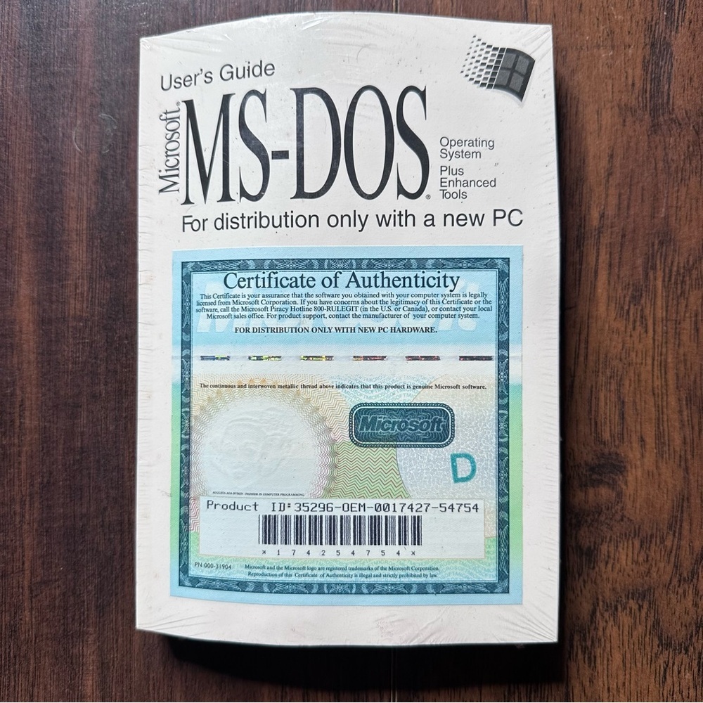 Microsoft MS-DOS Operating System with Disks